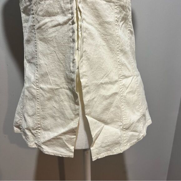 NWT Urban Outfitters Sari Seamed Linen-Blend Halter Vest Top womens size small - Picture 6 of 9
